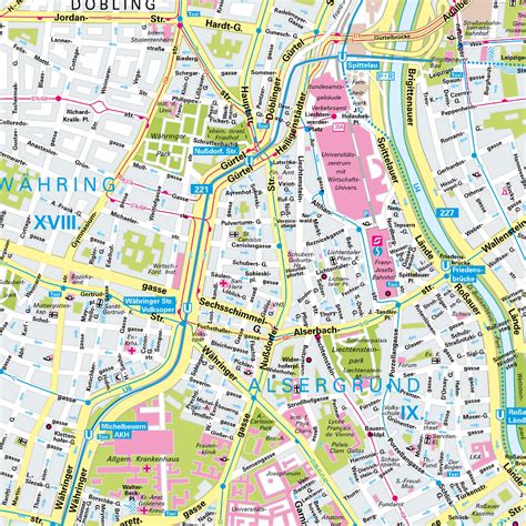 Stadtplan Wien .